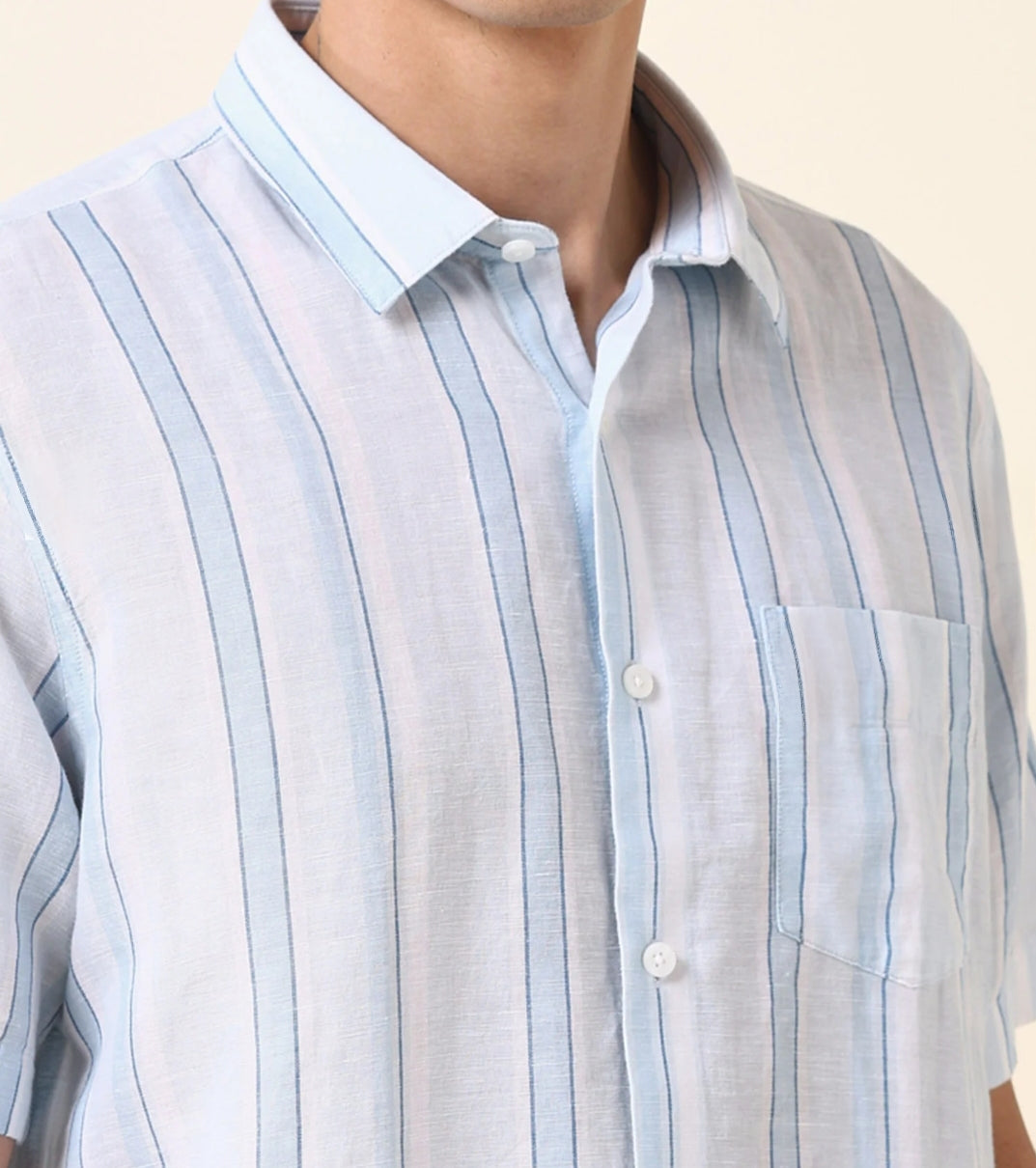 NA Vertical Striped Tailored Fit Shirt