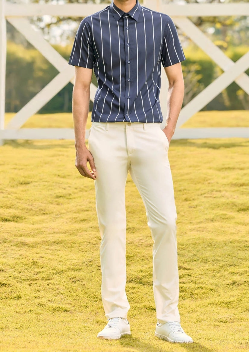 Vertical Striped Tailored Fit Shirt