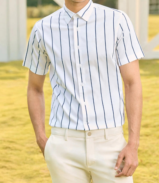 NA Vertical Striped Tailored Fit Shirt
